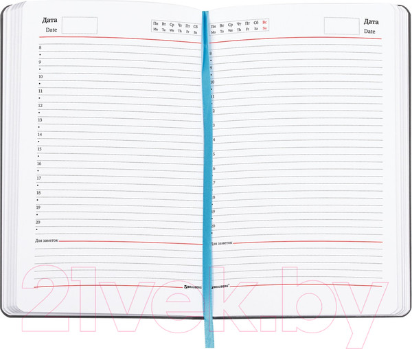 Изображение товара Ежедневник Brauberg Blur / 112031 (136л, голубой)