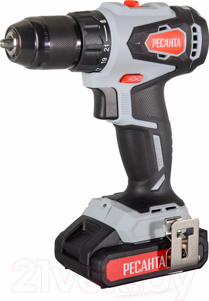 Изображение товара Аккумуляторная дрель-шуруповерт Ресанта ДА-20-2ЛК-Б (75/14/10)