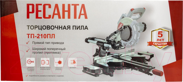 Изображение товара Торцовочная пила Ресанта ТП-210ПЛ (75/18/4)
