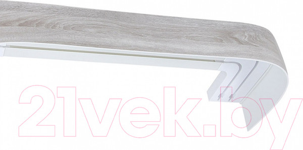Изображение товара Карниз для штор LEGRAND Галант 7см 2П 1.6 / 58065882 (дуб беленый)