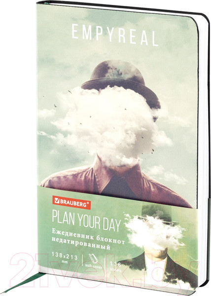 Изображение товара Ежедневник Brauberg Spirit / 112034 (136л, серый)
