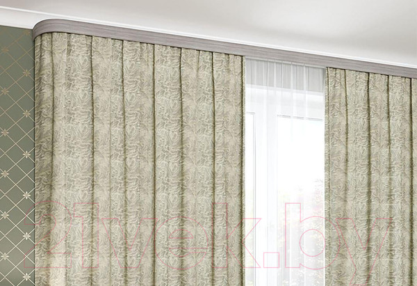 Изображение товара Карниз для штор LEGRAND Галант 7см 2П 2.0 / 58064889 (дуб оксфорд)