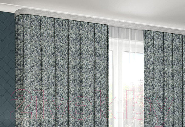 Изображение товара Карниз для штор LEGRAND Галант 7см 2П 2.0 / 58064887 (дуб перламутр)