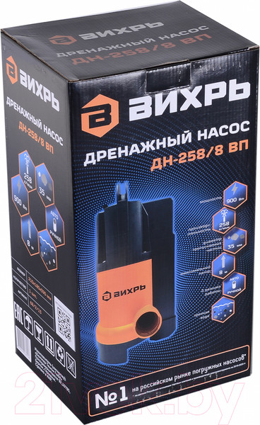 Изображение товара Дренажный насос Вихрь ДН-258/8 ВП (68/2/13)