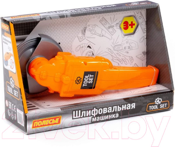 Изображение товара Шлифовальная машинка игрушечная Полесье 92137 (оранжевый)