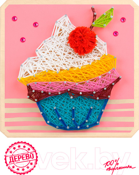 Изображение товара Набор для творчества «изонить» Woody Цвик-Арт. Капкейк / 03342