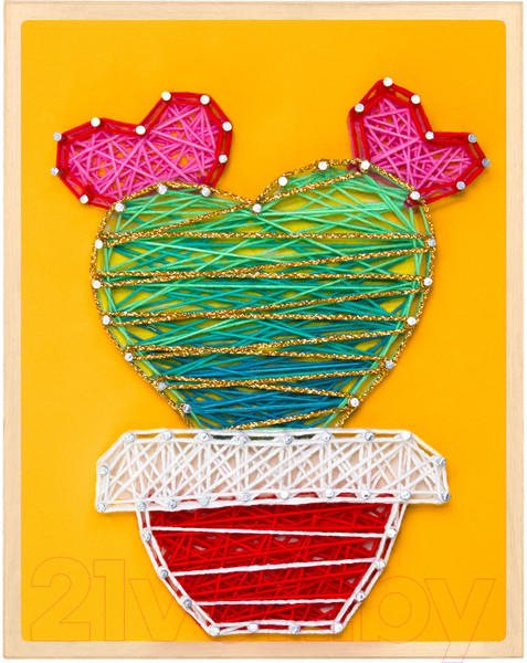 Изображение товара Набор для творчества «изонить» Woody Цвик-Aрт. Кактус Гавайи / 03311