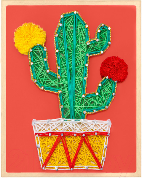 Изображение товара Набор для творчества «изонить» Woody Цвик-Aрт. Кактус Мексика / 03298