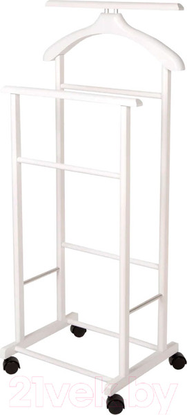 Изображение товара Стойка для одежды Мебелик Костюмная В 22Н (белый)