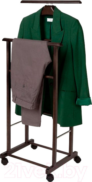 Изображение товара Стойка для одежды Мебелик Костюмная на колесах В 22Н (венге)