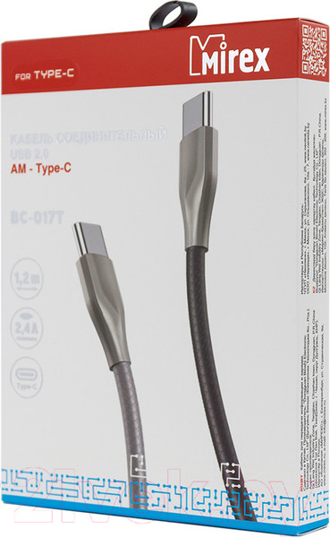 Изображение товара Кабель Mirex 13700-BC017TGR (1.2м)