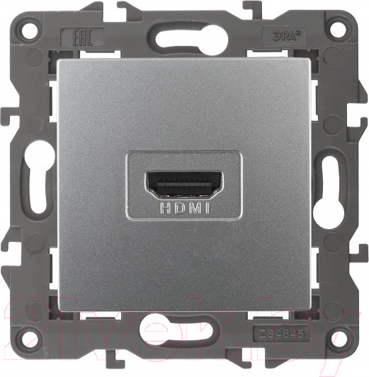 Изображение товара Розетка ЭРА Elegance 14-3114-03 / Б0034334 (алюминий)