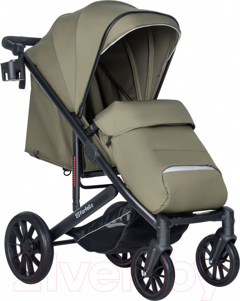 Изображение товара Детская прогулочная коляска Farfello Bonnie Black / BB (свежая зелень)