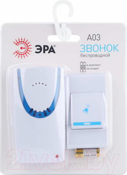 Изображение товара Электрический звонок ЭРА A03 / Б0053277