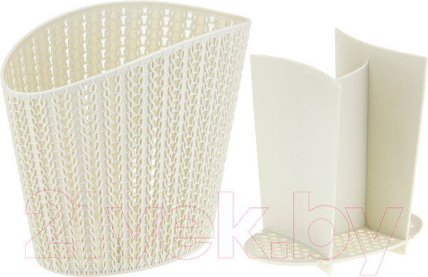 Изображение товара Подставка для кухонных приборов Idea Вязание М1166 (белый)