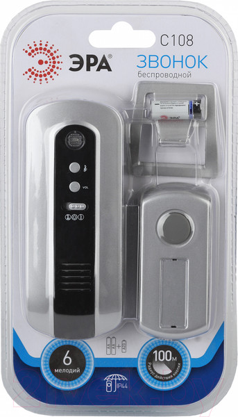 Изображение товара Электрический звонок ЭРА C108 / Б0018997