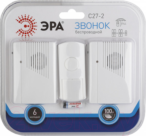 Изображение товара Электрический звонок ЭРА C27-2 / Б0018969