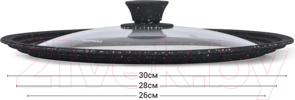 Изображение товара Крышка стеклянная Fissman Triplex 9959 (черный)