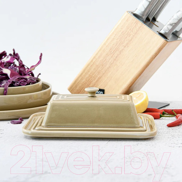 Изображение товара Масленка Fissman Hygge 6340 (бежевый)