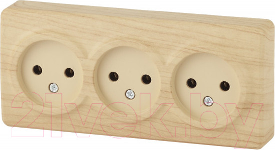 Изображение товара Розетка ЭРА Эксперт 11-2207-11 / Б0020699 (сосна)