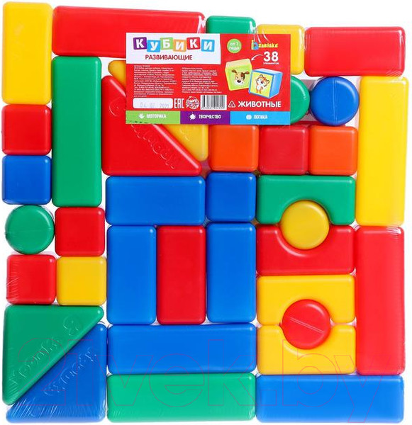 Изображение товара Развивающая игра Zabiaka Кубики. Животные / 5416433