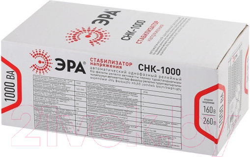 Изображение товара Стабилизатор напряжения ЭРА СНК-1000 / Б0032469