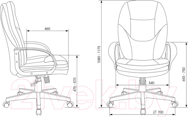 Изображение товара Кресло офисное Бюрократ CH-868LT Fabric (серый 38-417)