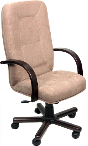 Изображение товара Кресло офисное Деловая обстановка Пилот Экстра флок (орех/коричневый)