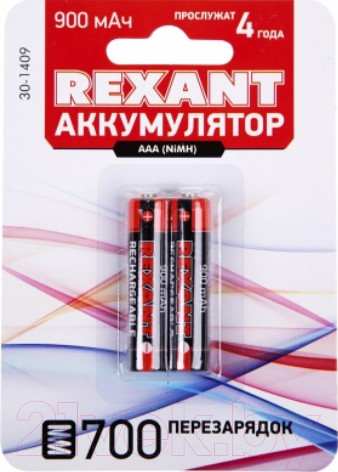 Изображение товара Комплект батареек Rexant 30-1409 (2шт)