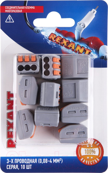 Изображение товара Клемма Rexant 06-0201-B10 (10шт)