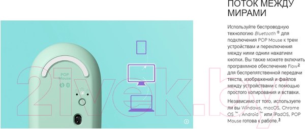 Изображение товара Мышь Logitech POP Mouse With Emoji / 910-006547