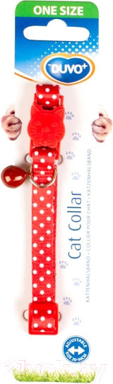 Изображение товара Ошейник Duvo Plus Белые точки / 11166/red (красный)