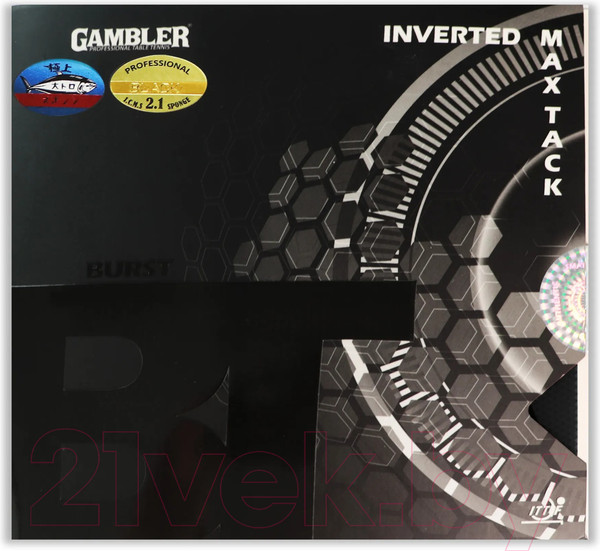 Изображение товара Накладка для ракетки настольного тенниса Gambler Burst / GCP-7.1 (черный)