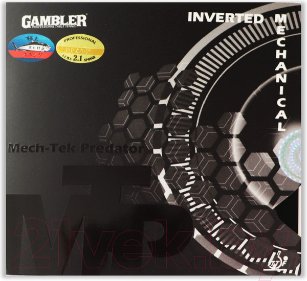 Изображение товара Накладка для ракетки настольного тенниса Gambler Mech-Tek / GCP-6.1 (черный)