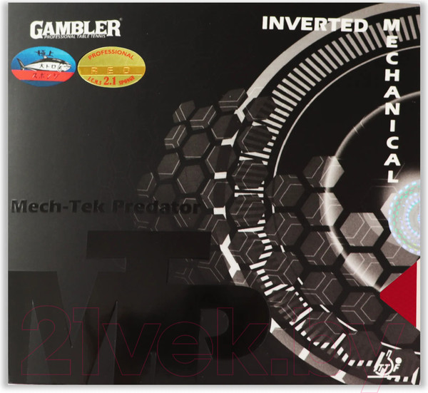 Изображение товара Накладка для ракетки настольного тенниса Gambler Mech-Tek / GCP-6 (красный)