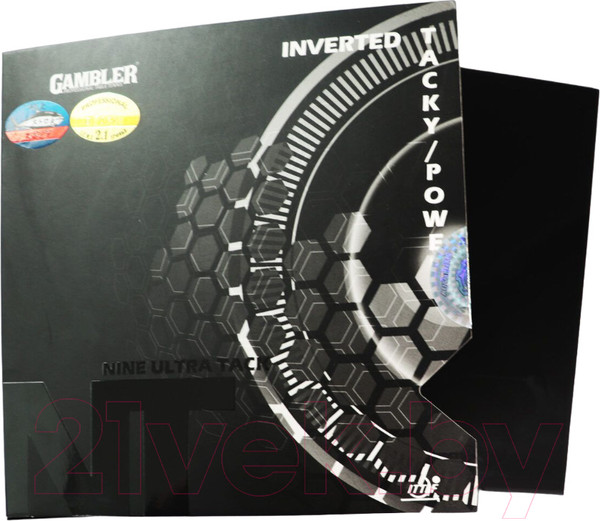 Изображение товара Накладка для ракетки настольного тенниса Gambler Nine Ultra / GCP-5.1 (черный)