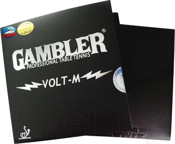 Изображение товара Накладка для ракетки настольного тенниса Gambler Volt M / GCP-3.1 (черный)