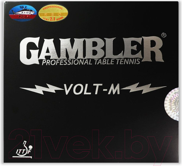 Изображение товара Накладка для ракетки настольного тенниса Gambler Volt M / GCP-3 (красный)