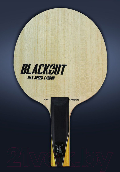 Изображение товара Основание для ракетки настольного тенниса Gambler Blackout Max Speed Carbon Straight / GFC-5