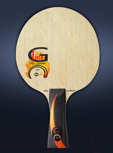 Изображение товара Основание для ракетки настольного тенниса Gambler Gline X Fast Carbon Flared / GFC-28