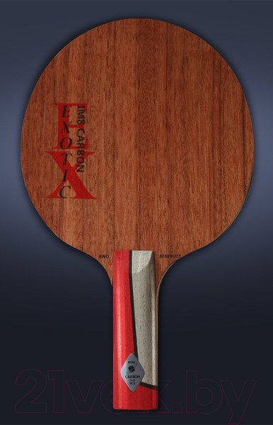 Изображение товара Основание для ракетки настольного тенниса Gambler Rosewood Im8 Carbon Straight / GFC-21