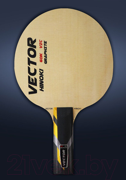 Изображение товара Основание для ракетки настольного тенниса Gambler Vector Hinoki Straight / GFC-19