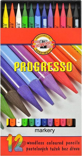 Изображение товара Набор цветных карандашей Koh-i-Noor Progresso (12цв)