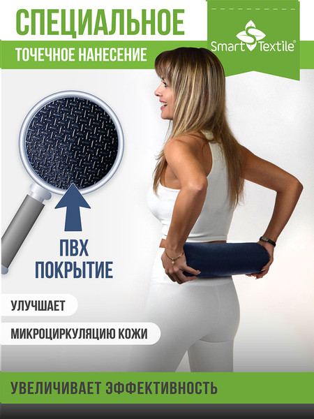Изображение товара Ортопедическая подушка Smart Textile Premium Neo 40x10 / ST998 (лузга гречихи/синий)