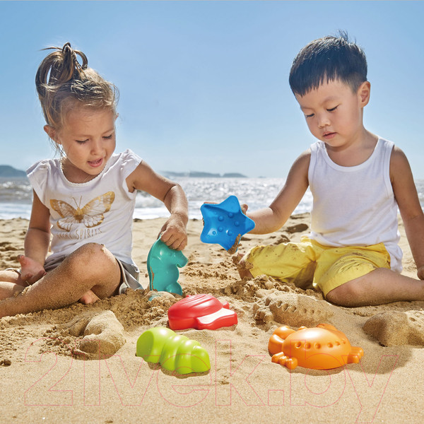Изображение товара Набор формочек для песочницы Hape Морские создания / E4058_HP