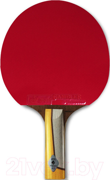 Изображение товара Ракетка для настольного тенниса Gambler Im8 Carbon Burst / GRC-12 (прямая)