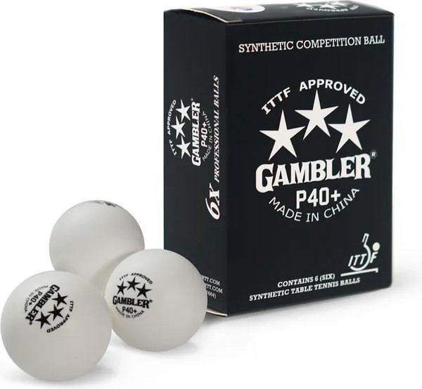 Изображение товара Набор мячей для настольного тенниса Gambler P40+ / GP40B36 (36шт)