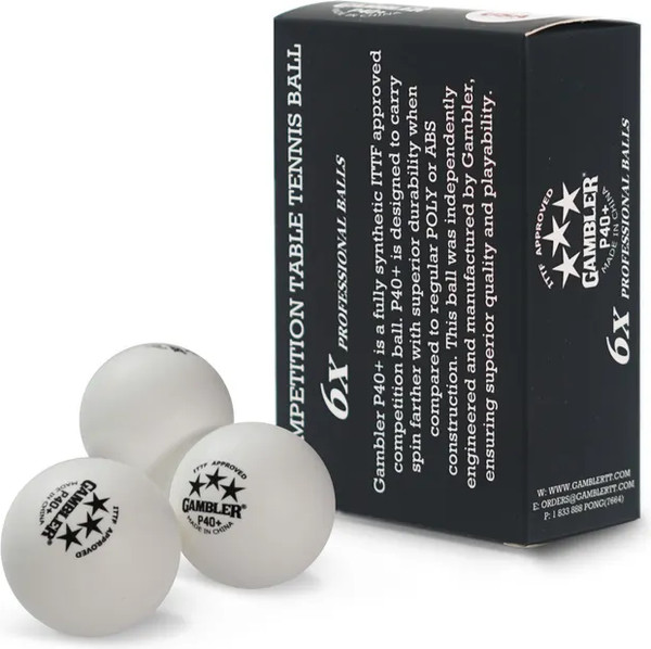 Изображение товара Набор мячей для настольного тенниса Gambler P40+ / GP40B36 (36шт)