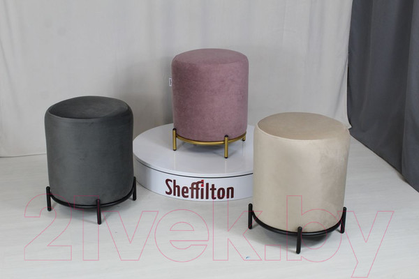 Изображение товара Пуф Sheffilton SHT-B6 / 208958 (пыльная роза/золото)