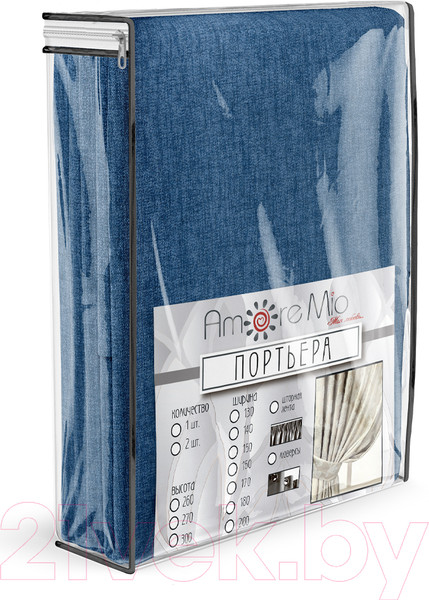 Изображение товара Штора Amore Mio RR 102-10 200x270 / 83512 (синий)